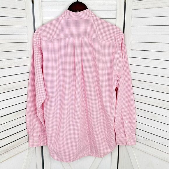 Vineyard Vines Performance Classic Fit Murray Shirt Gingham Check Pink White - Picture 2 of 11